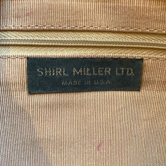 Shirl Miller Ltd Vintage Suede Clutch with Tortoise Shell Trim - Picture 6 of 8